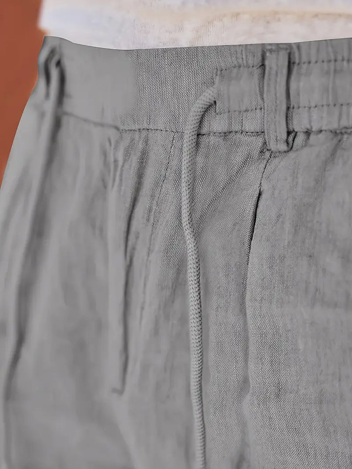 Evan | Easy Drawstring Tapered Fit Pants