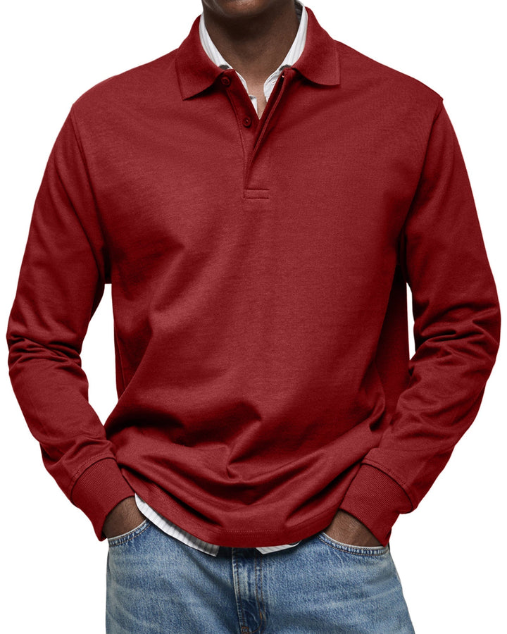 Grant | Long Sleeve Casual Polo Shirt