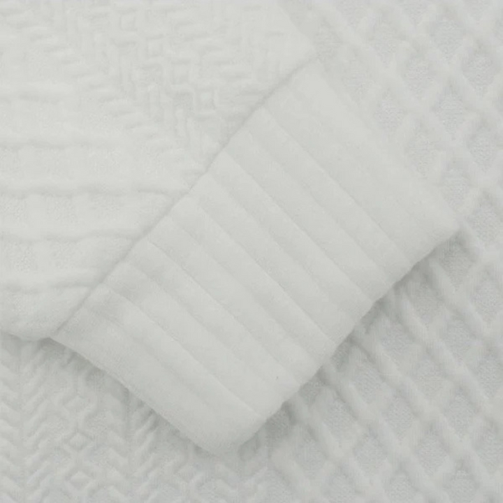 Calvin | Refined Button-Neck Textured Sweater