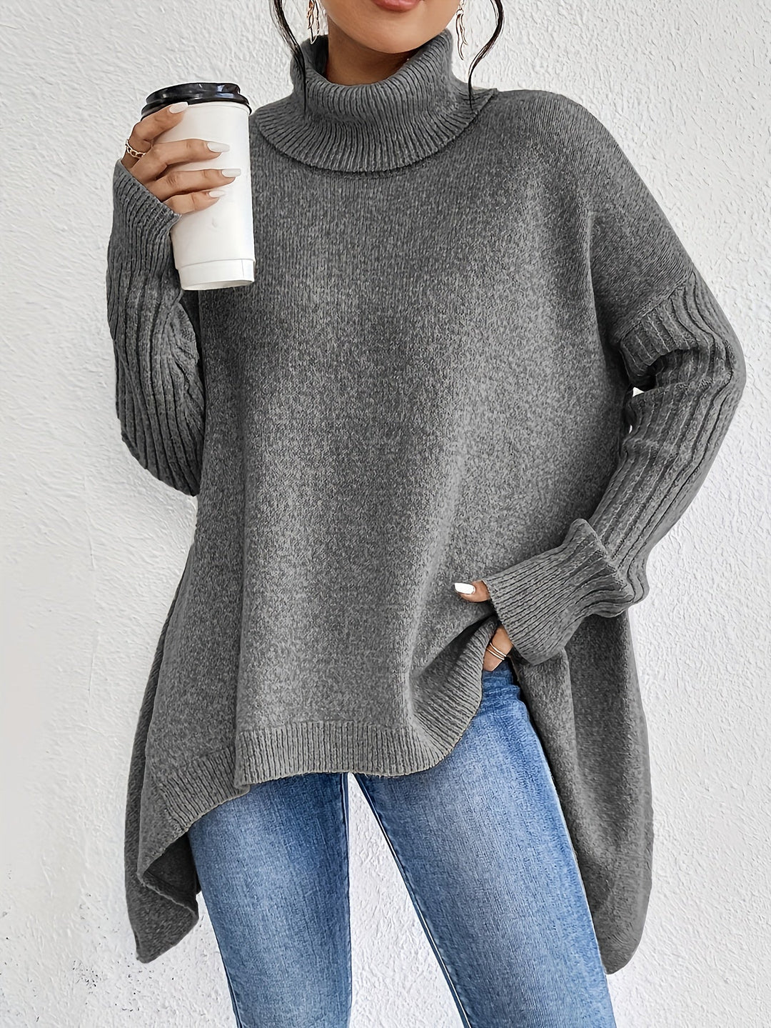Laila | Oversized Turtleneck Sweater