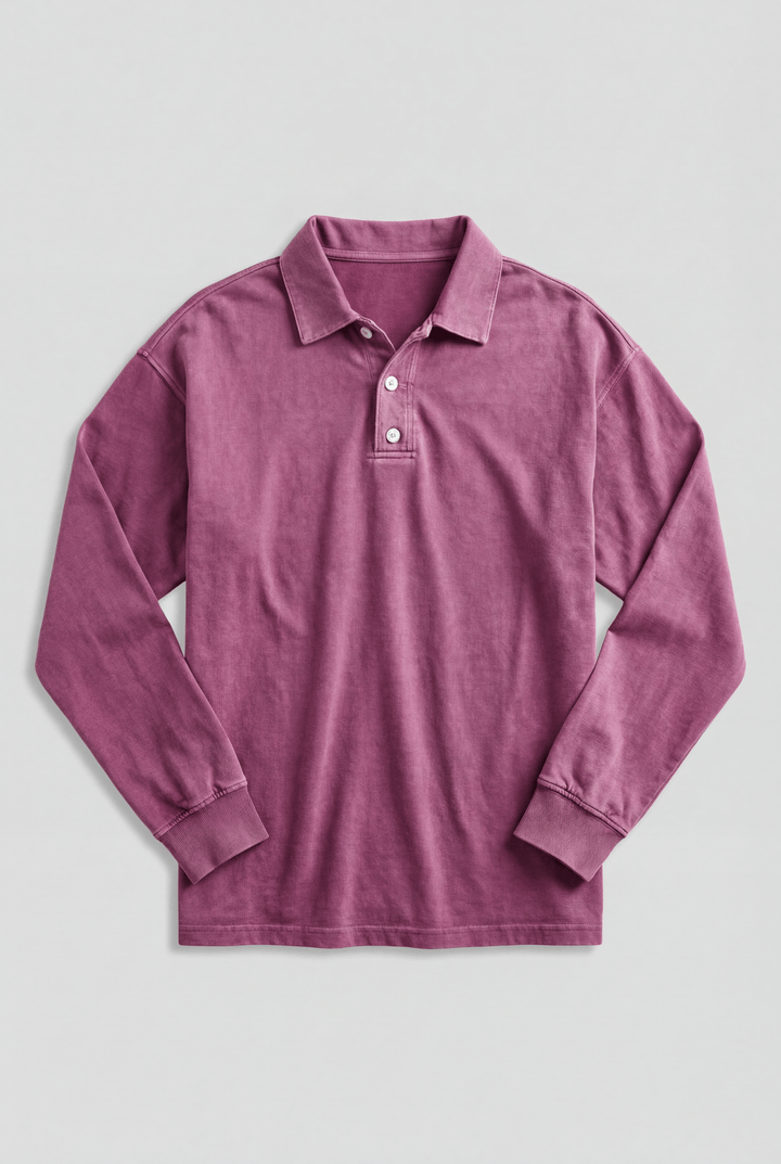 Harrison | Refined Long-Sleeve Polo Sweater