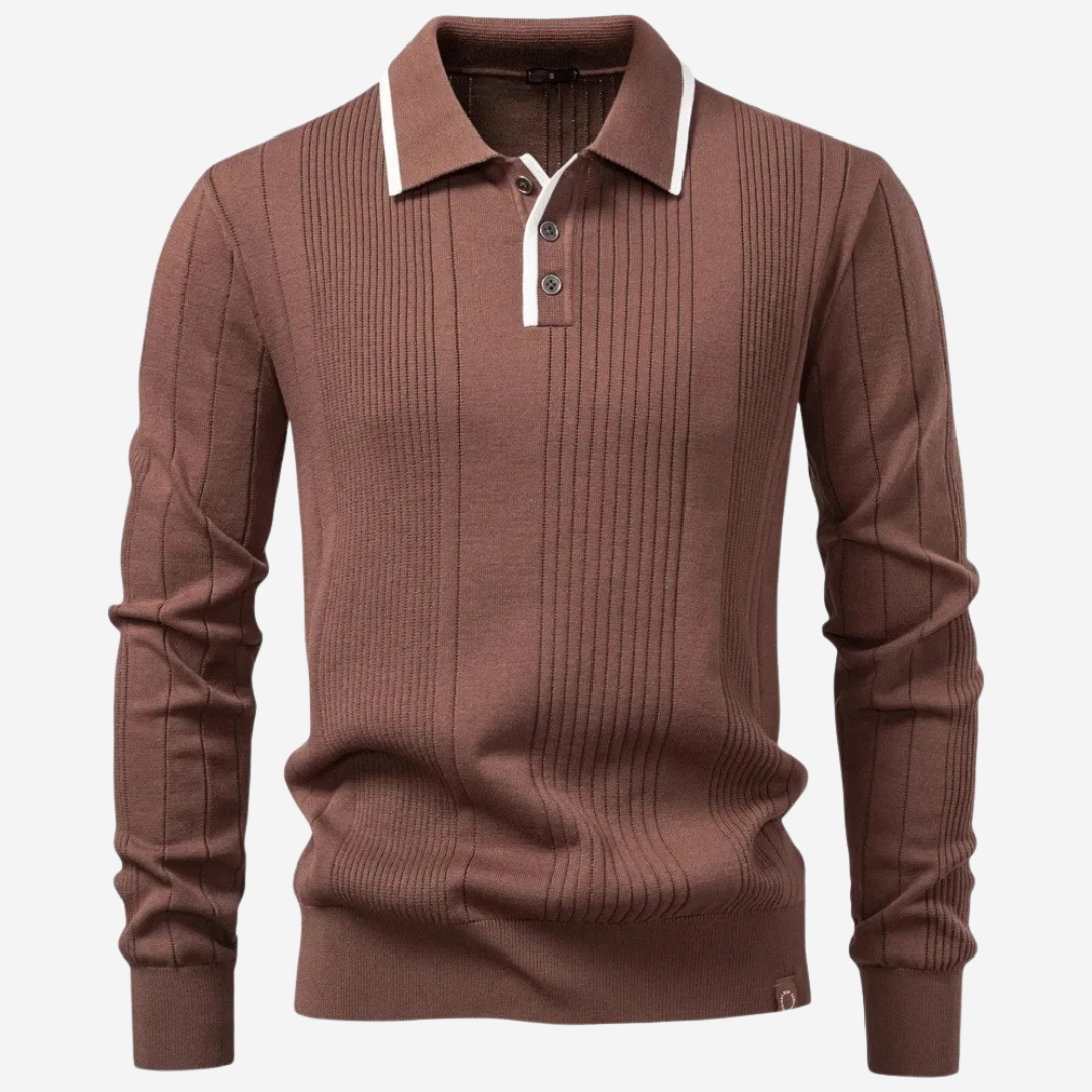 Elliot | Refined Zip-Collar Knit Sweater