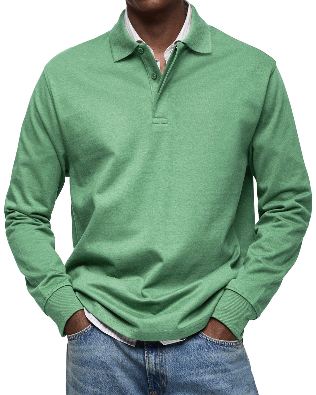 Grant | Long Sleeve Casual Polo Shirt