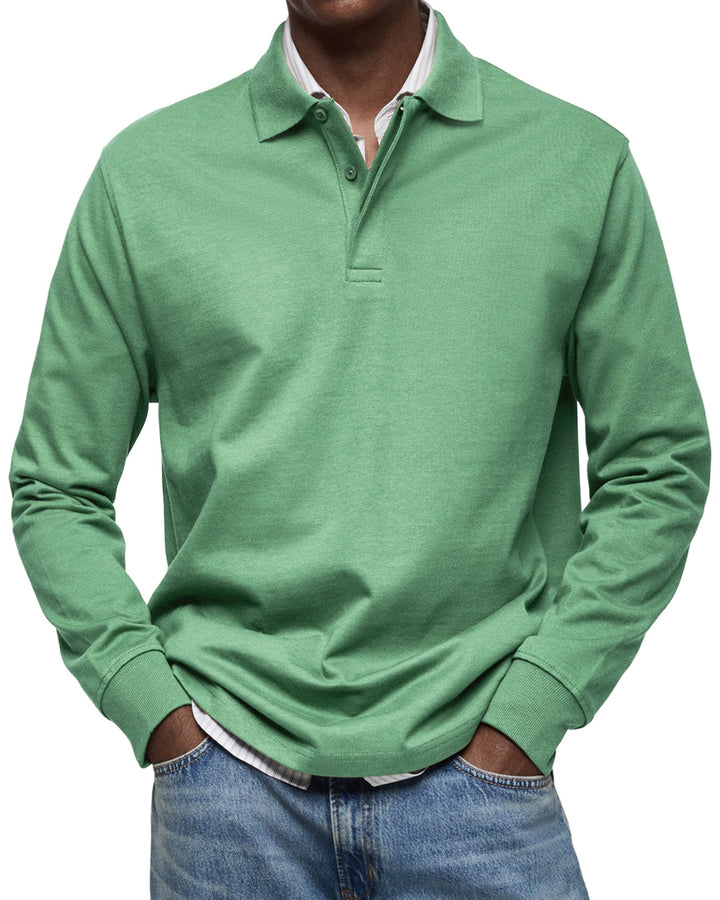 Grant | Long Sleeve Casual Polo Shirt