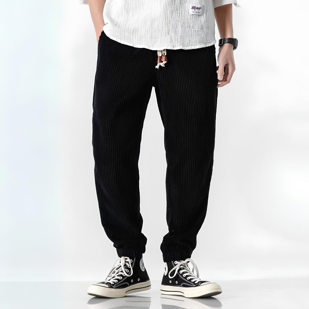Evan | Easy Textured Relaxed Pants
