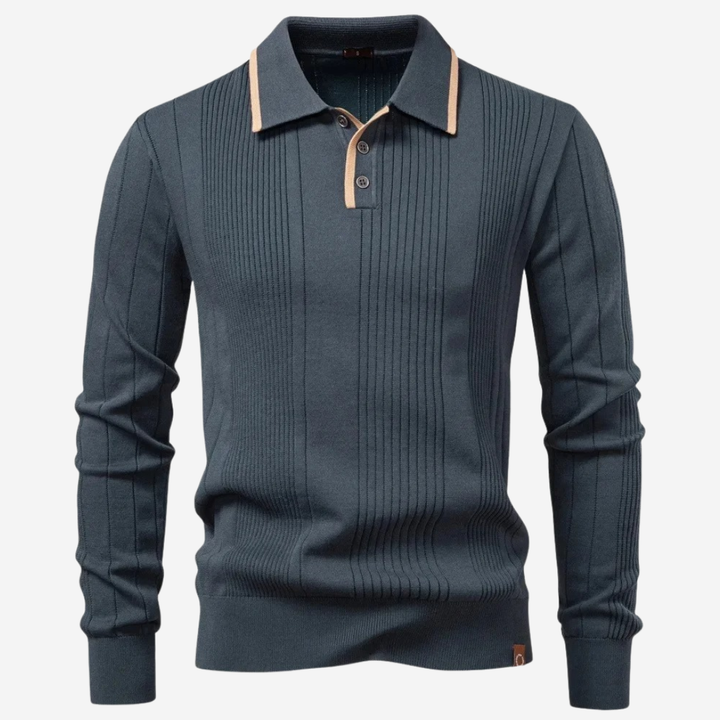 Elliot | Refined Zip-Collar Knit Sweater