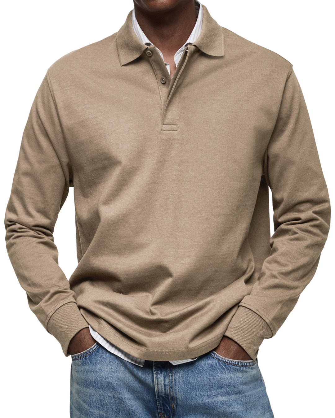Grant | Long Sleeve Casual Polo Shirt