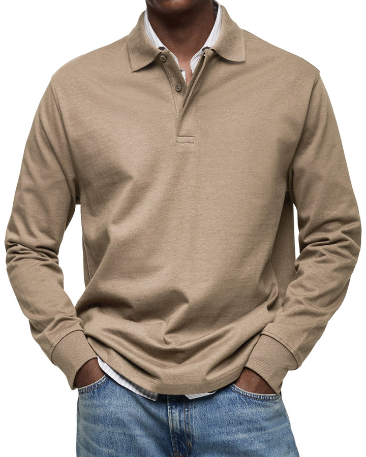 Grant | Long Sleeve Casual Polo Shirt