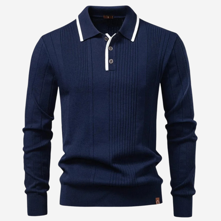 Elliot | Refined Zip-Collar Knit Sweater