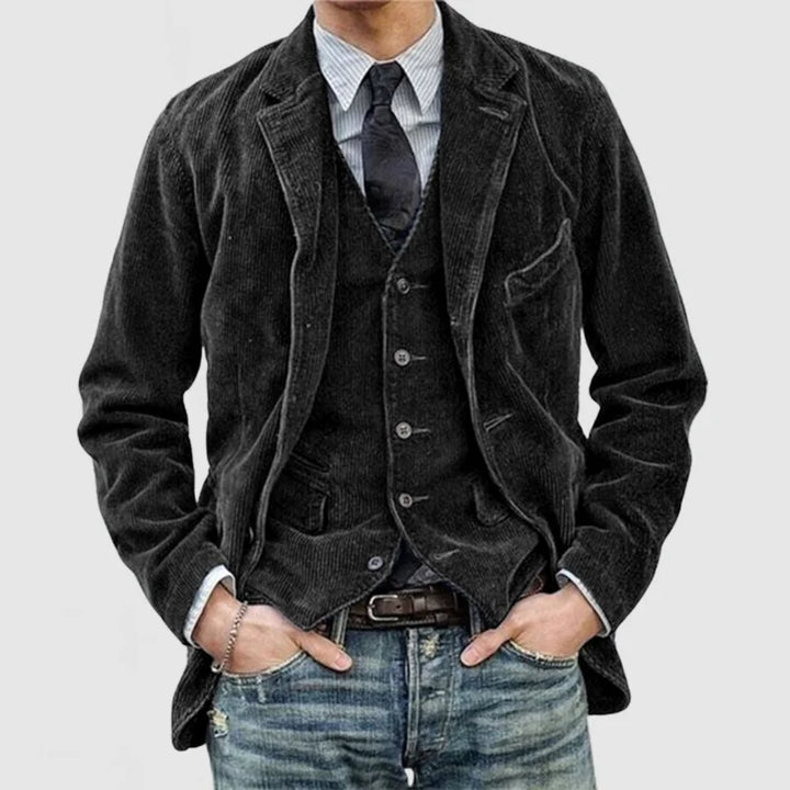 Frank | Premium 2-Piece Corduroy Blazer & Vest Set