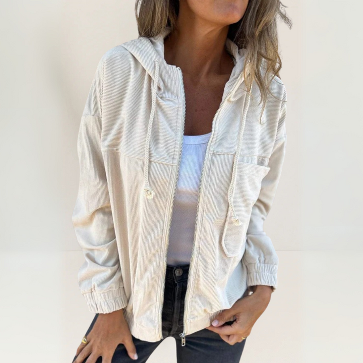 Karla | Soft Jacket with Hood and Zipper