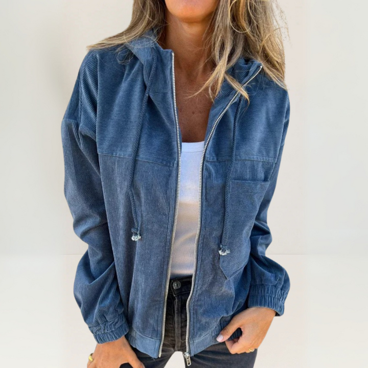 Karla | Soft Jacket with Hood and Zipper
