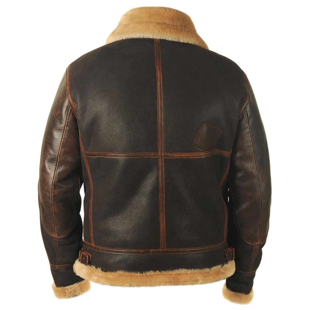Hayes | Shearling-Lined Aviator Jacket