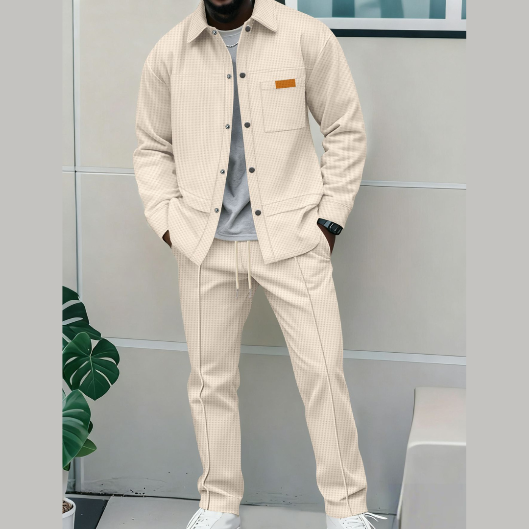 Landon | Sleek Matching Zip-Front Bomber Jacket Set