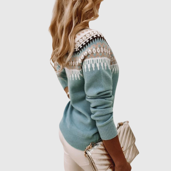 Elowen | Classic Patterned Knit Sweater