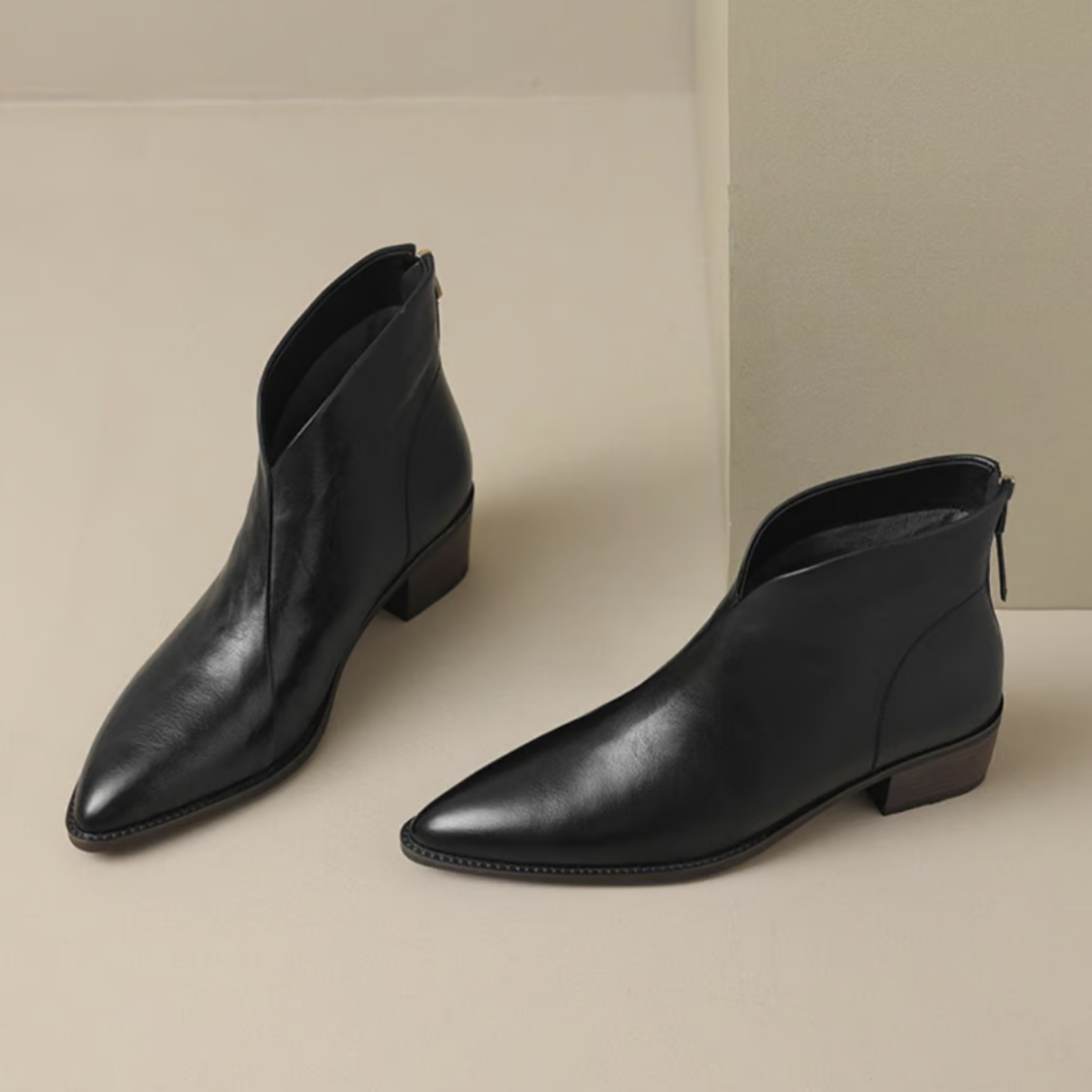 Elise | Low-Heel Luxury Ankle Boots