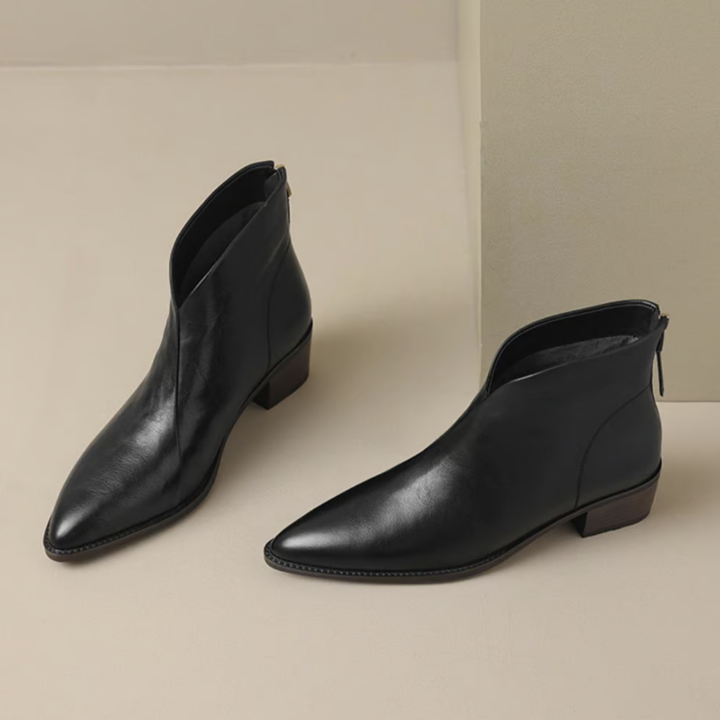 Elise | Low-Heel Luxury Ankle Boots