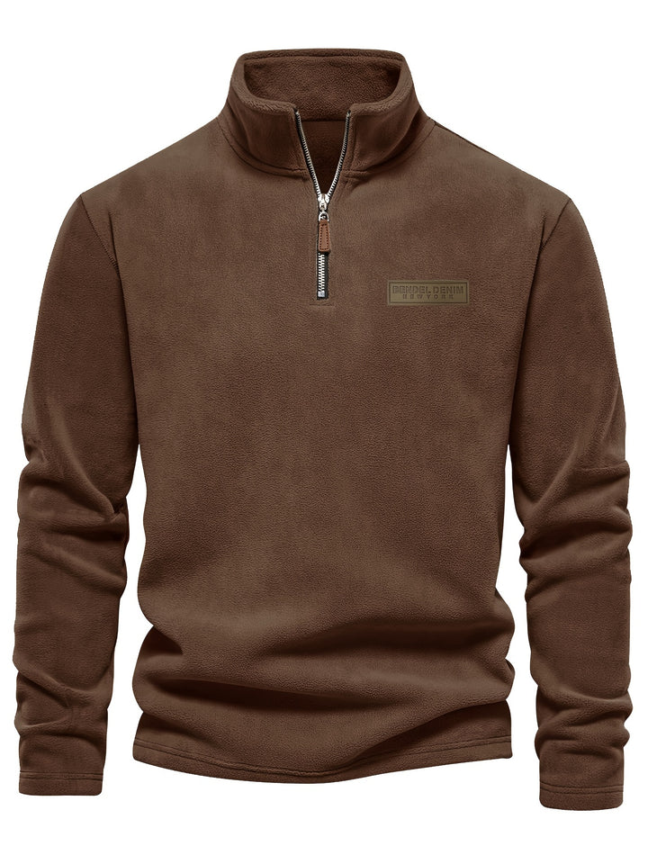 Evan | Classic Half-Zip Stand-Collar Sweater