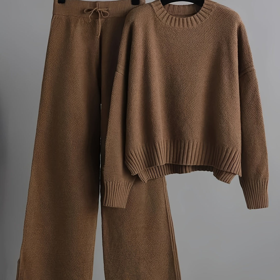 Joan | Relaxed Sweater & Wide-Leg Pants Set