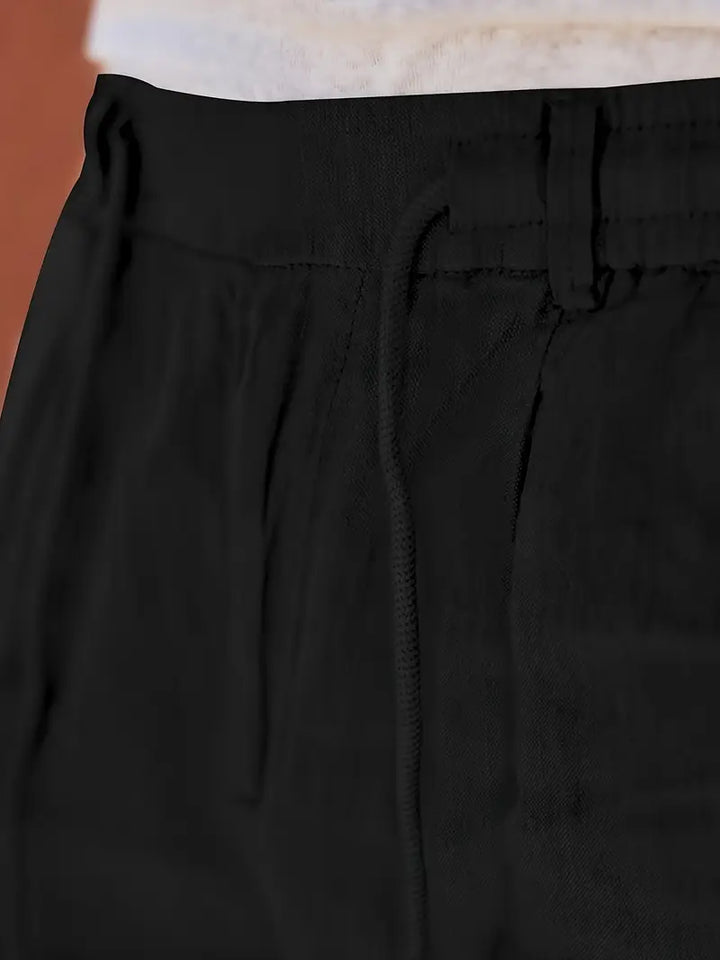 Evan | Easy Drawstring Tapered Fit Pants