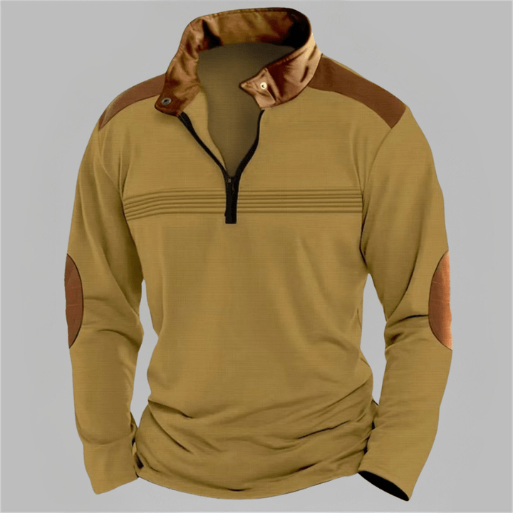 Reid | Casual Detail Half-Zip Sweater