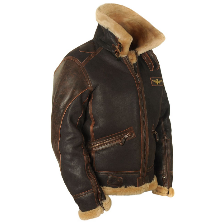 Hayes | Shearling-Lined Aviator Jacket