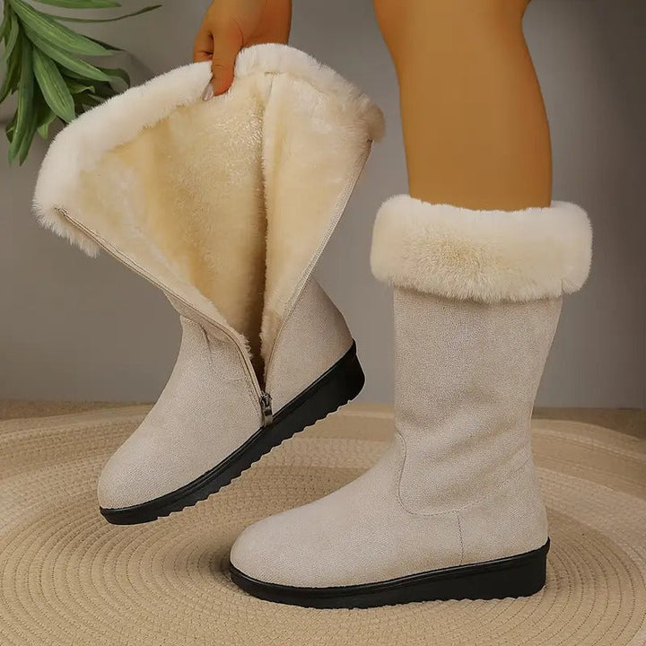 Mila | Elegant Plush-Lined Winter Comfort Boots