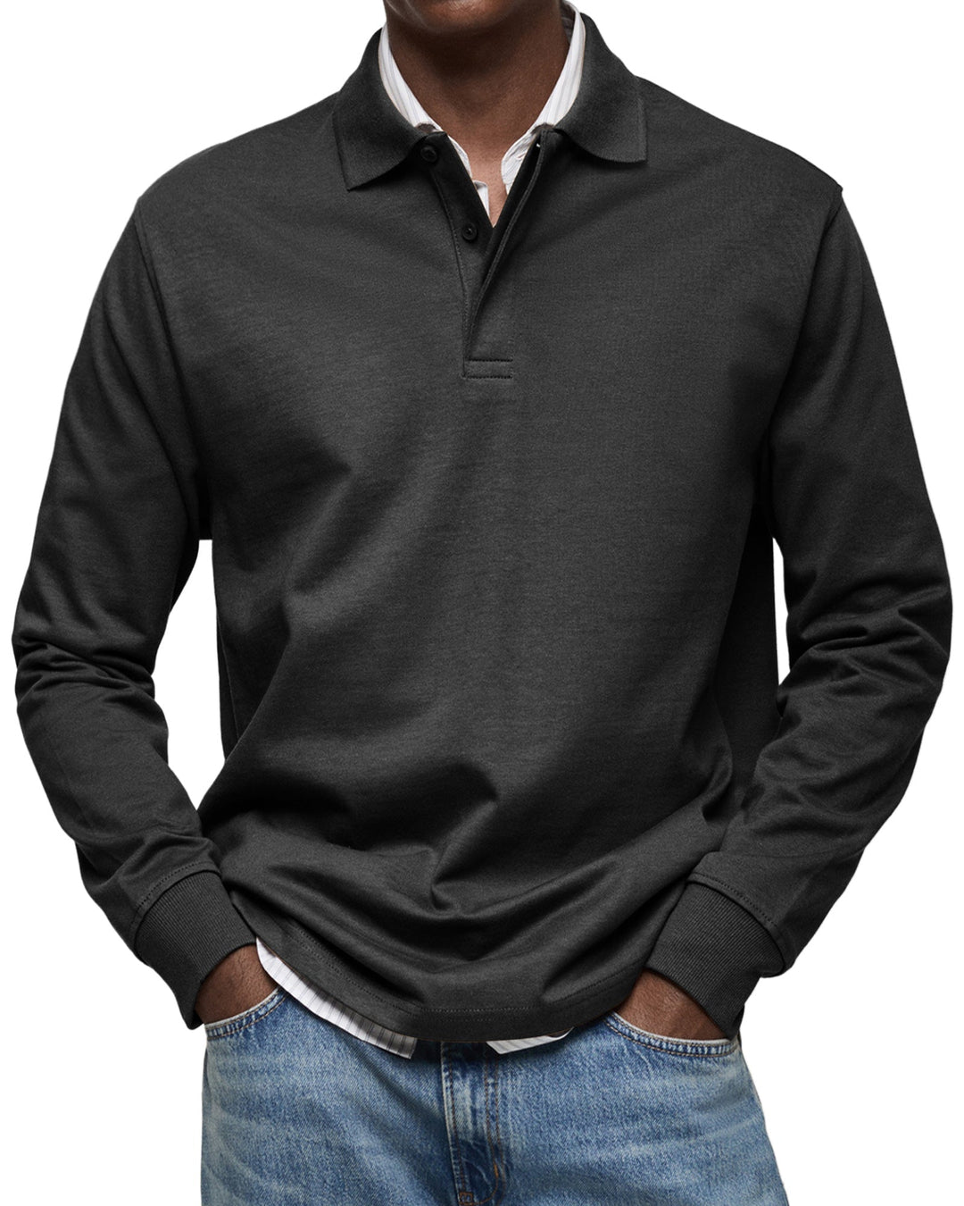 Grant | Long Sleeve Casual Polo Shirt