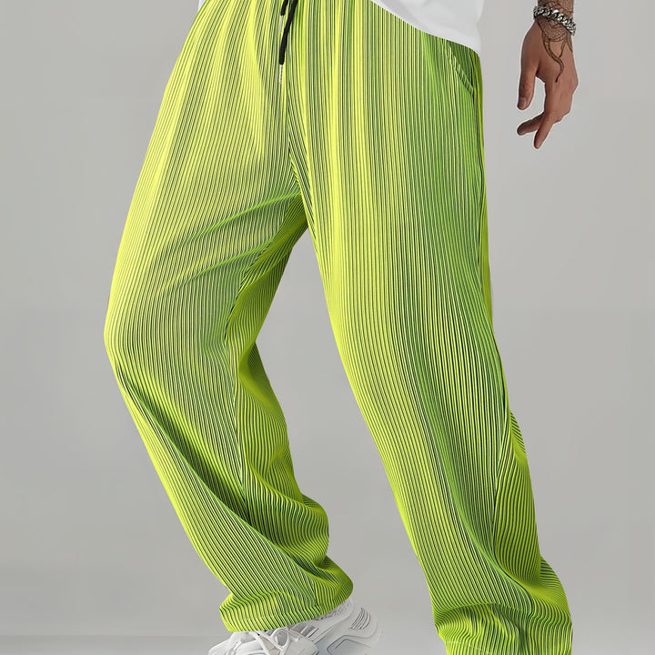 Ellison | Fluid Striped Straight-Leg Pants