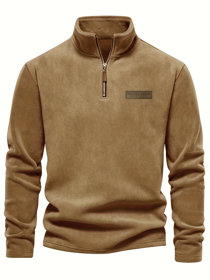 Evan | Classic Half-Zip Stand-Collar Sweater