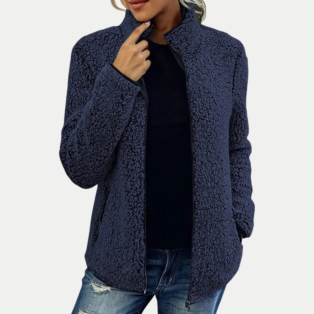 Ellis | Soft-Texture Zip-Front Cozy Jacket