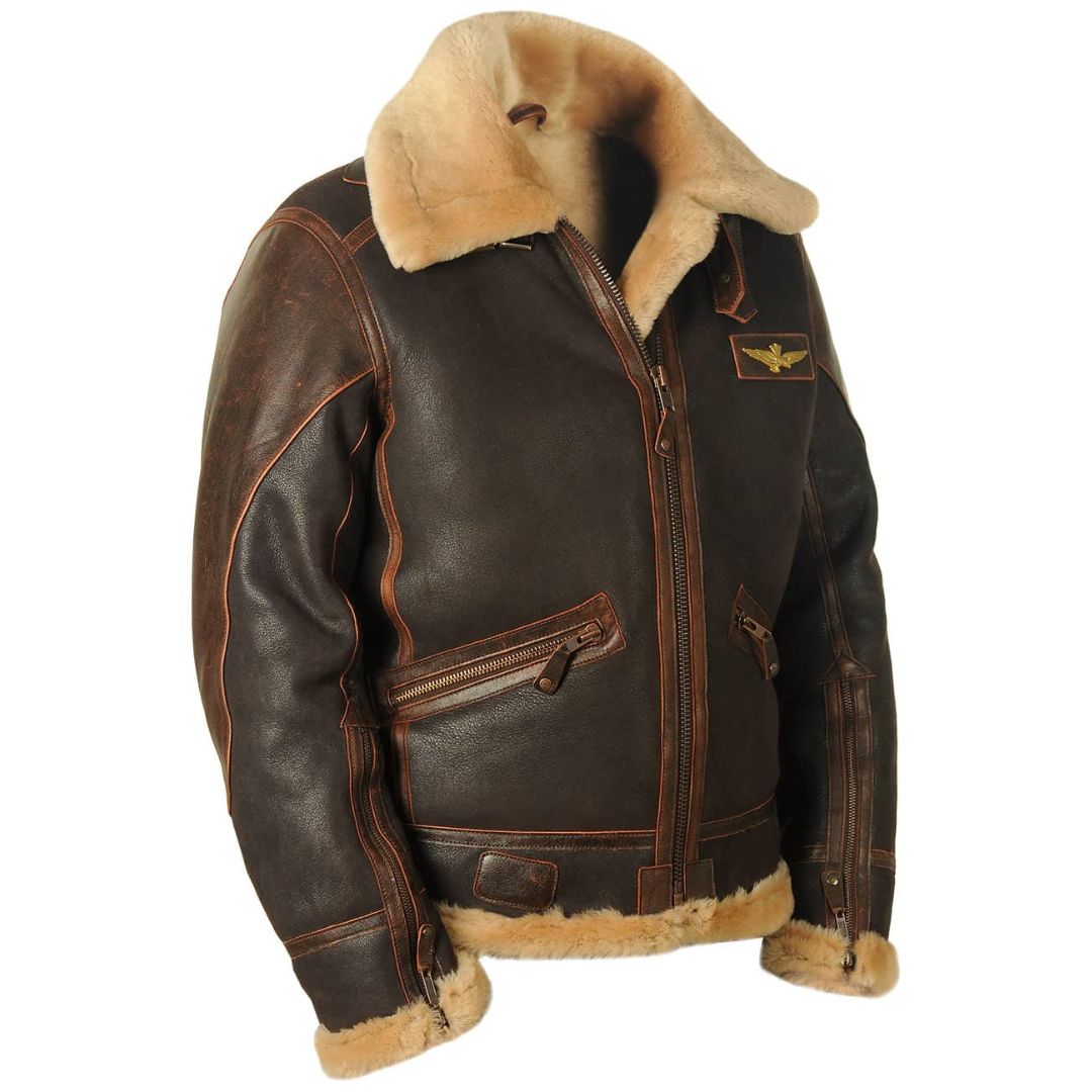 Hayes | Shearling-Lined Aviator Jacket