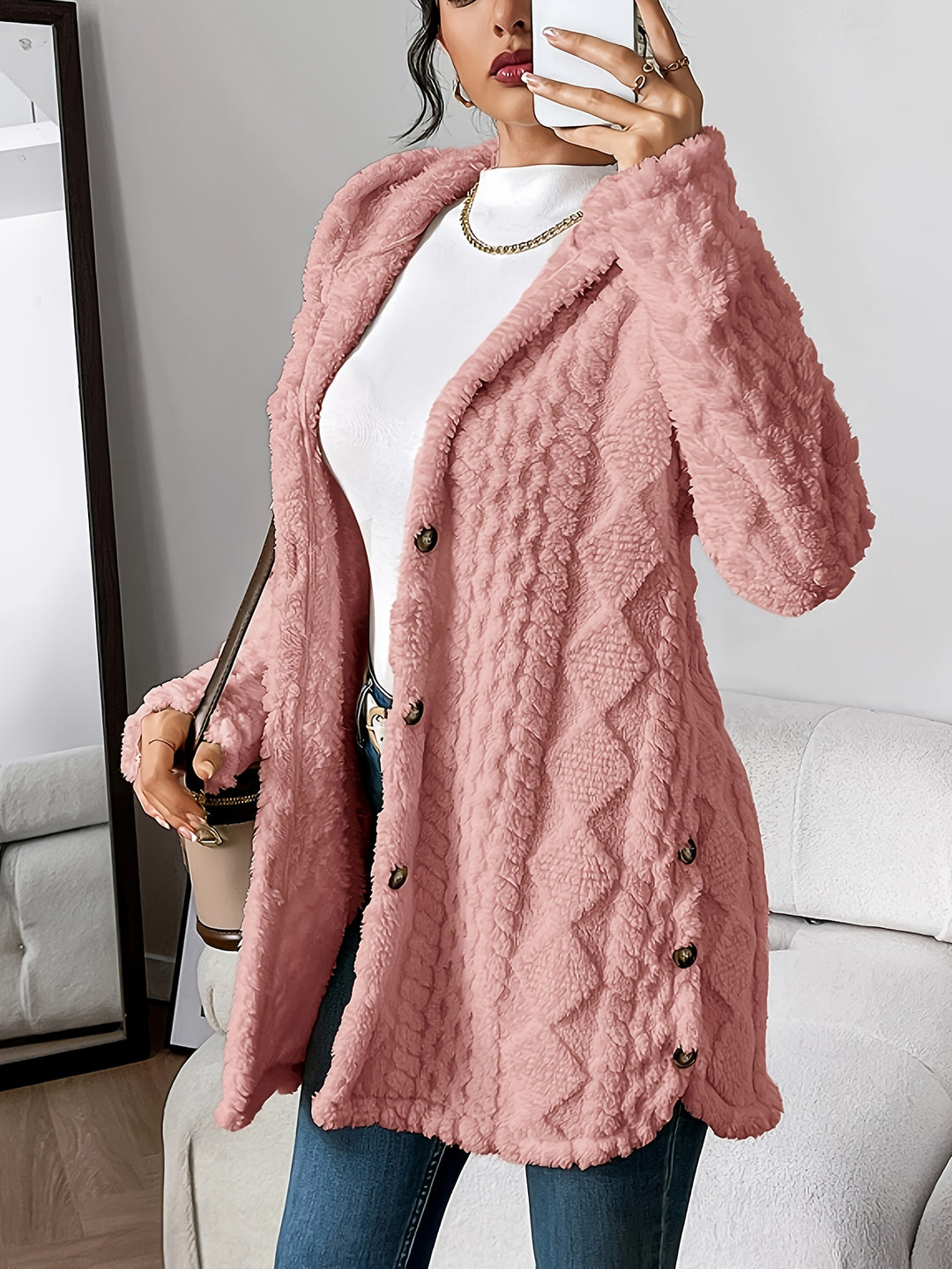 Aubrey | Cozy Hooded Knit Cardigan