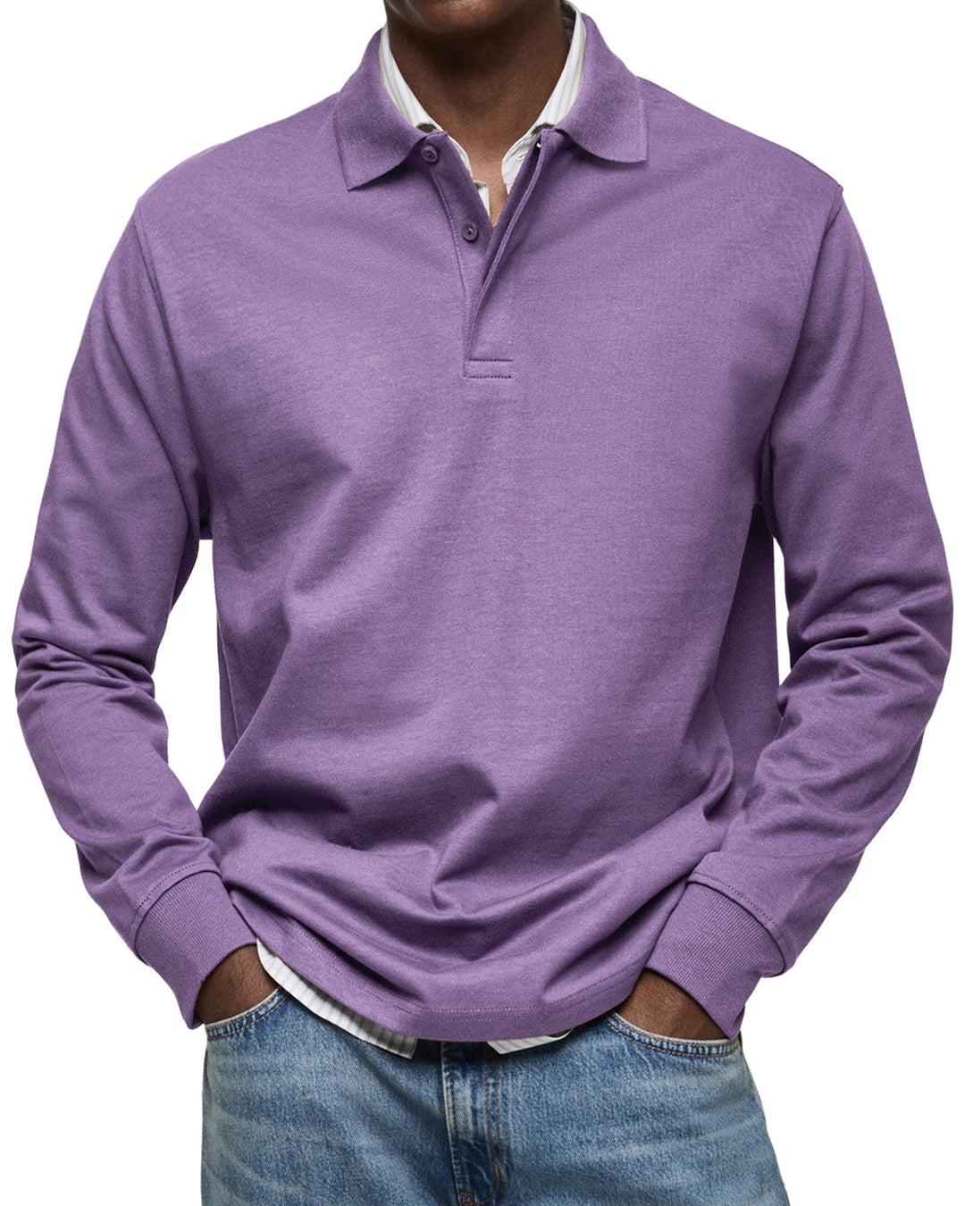 Grant | Long Sleeve Casual Polo Shirt