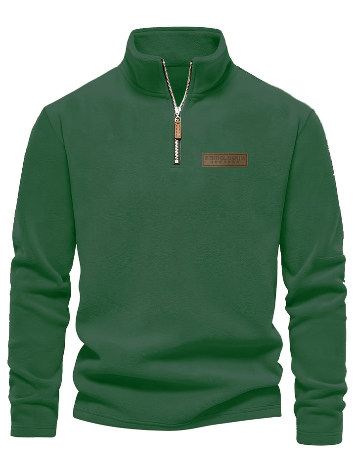Evan | Classic Half-Zip Stand-Collar Sweater