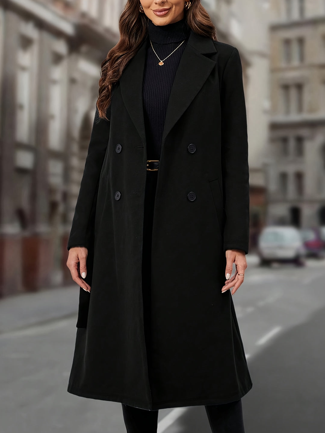Elizabeth | Elegant Long Belted Coat