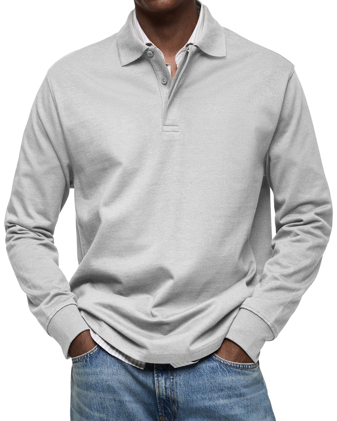 Grant | Long Sleeve Casual Polo Shirt