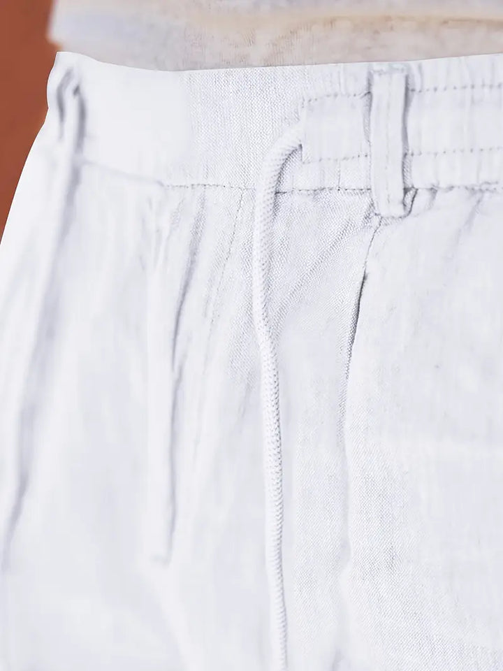 Evan | Easy Drawstring Tapered Fit Pants