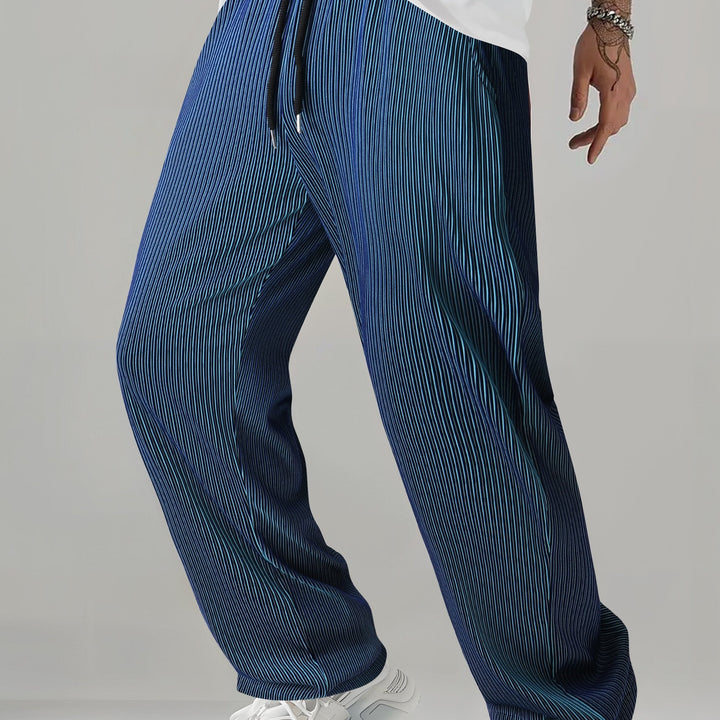 Ellison | Fluid Striped Straight-Leg Pants