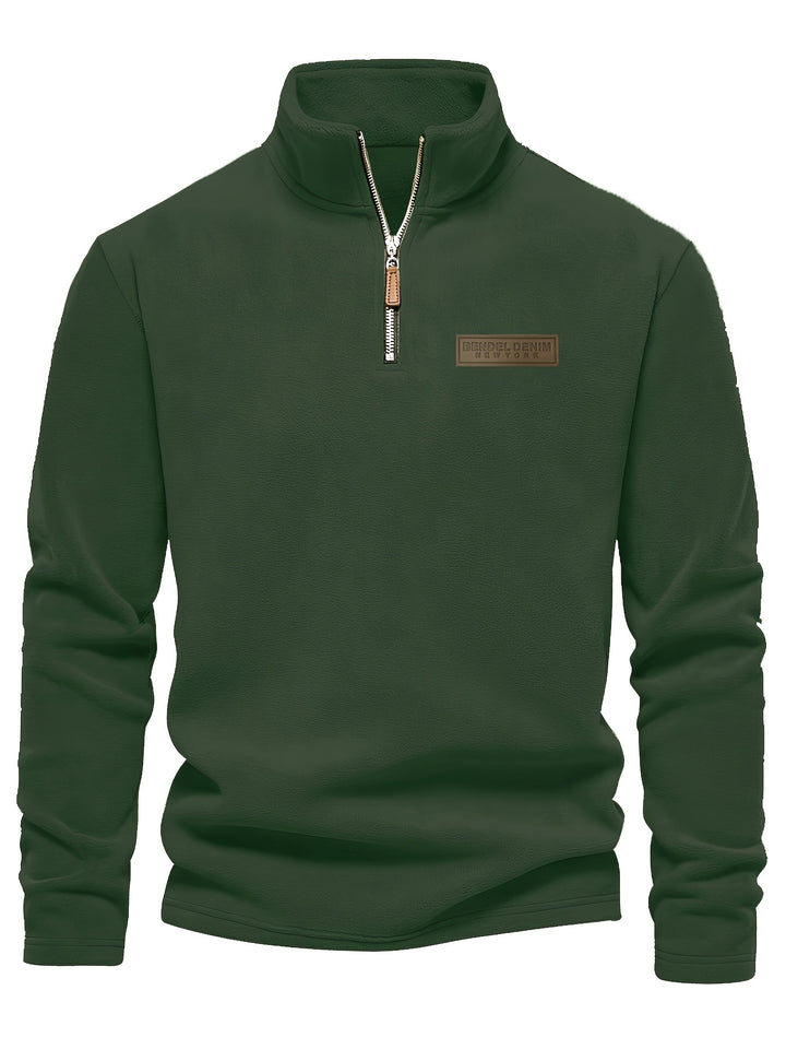 Evan | Classic Half-Zip Stand-Collar Sweater