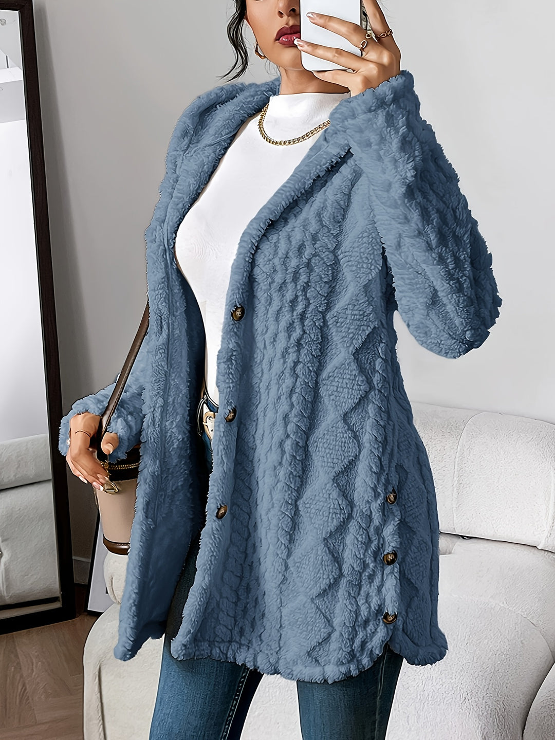 Aubrey | Cozy Hooded Knit Cardigan