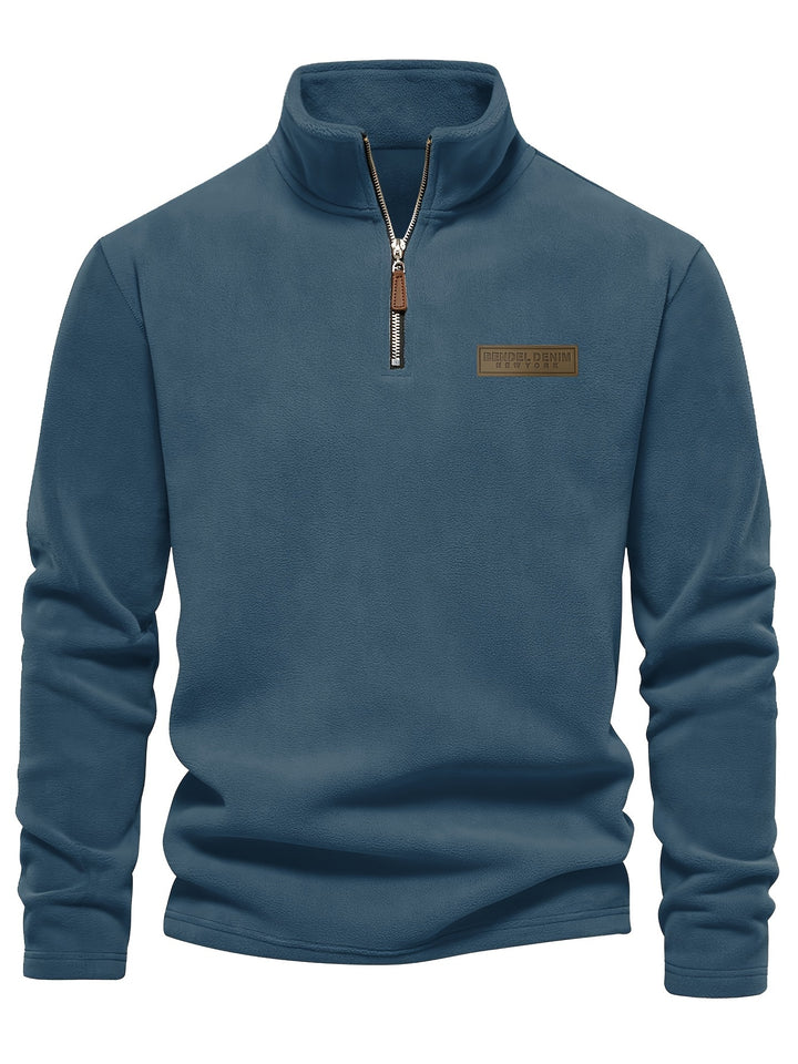 Evan | Classic Half-Zip Stand-Collar Sweater