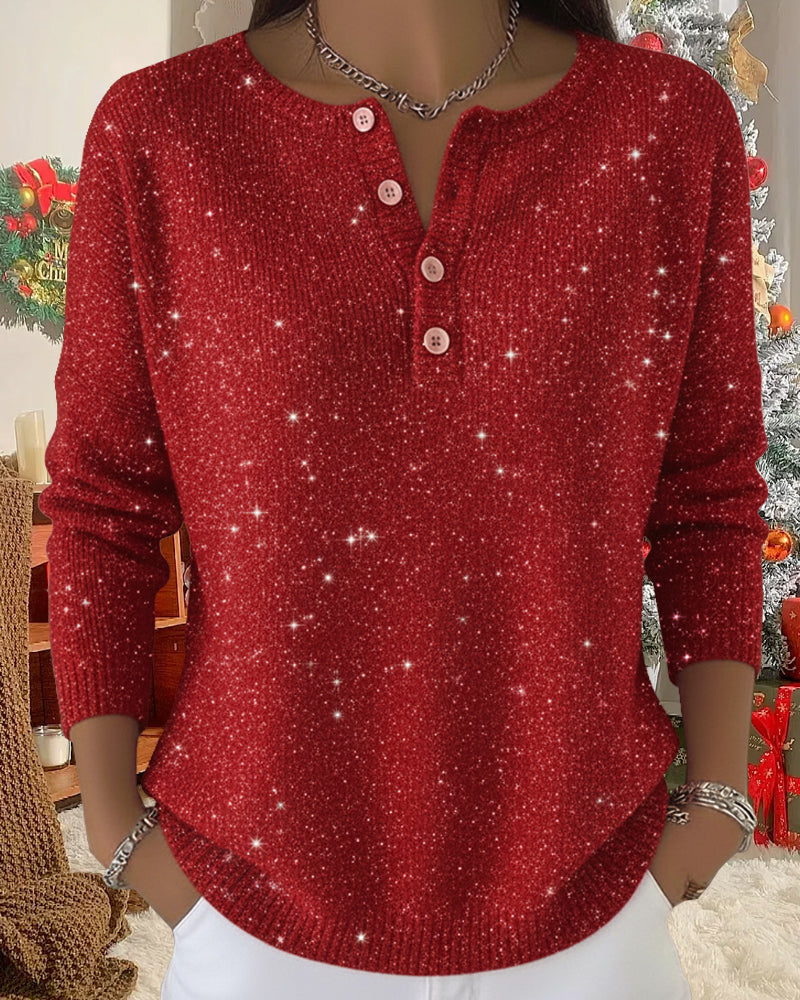 Donna | Holiday Sparkle Knit Sweater