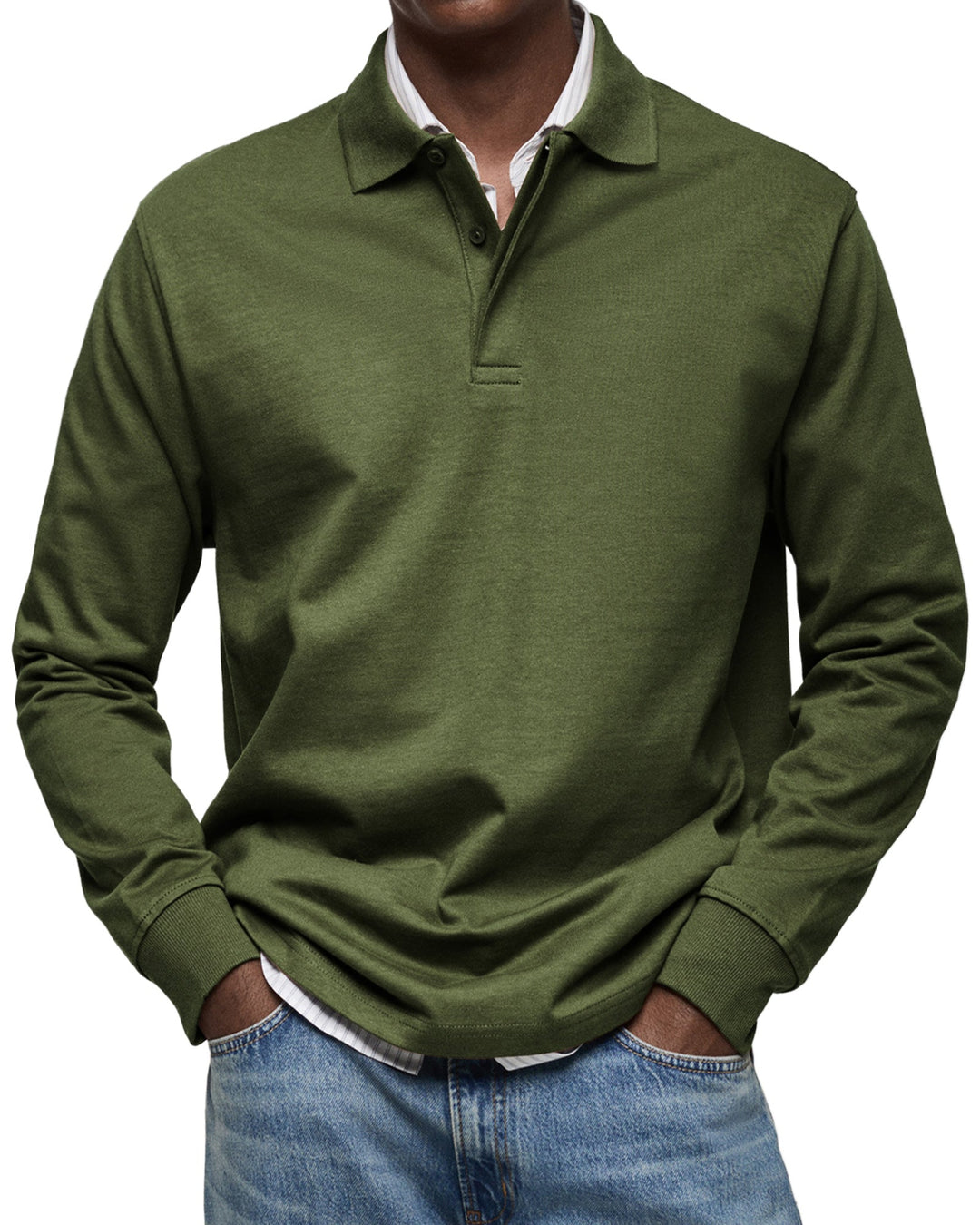 Grant | Long Sleeve Casual Polo Shirt