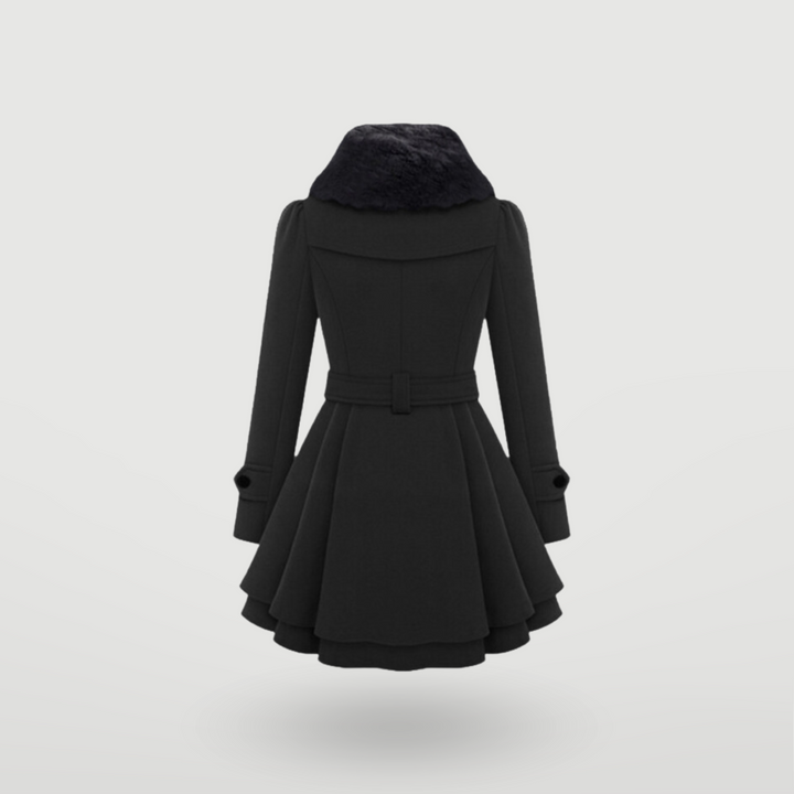 Vivienne | Sculpted Belted Flare Coat