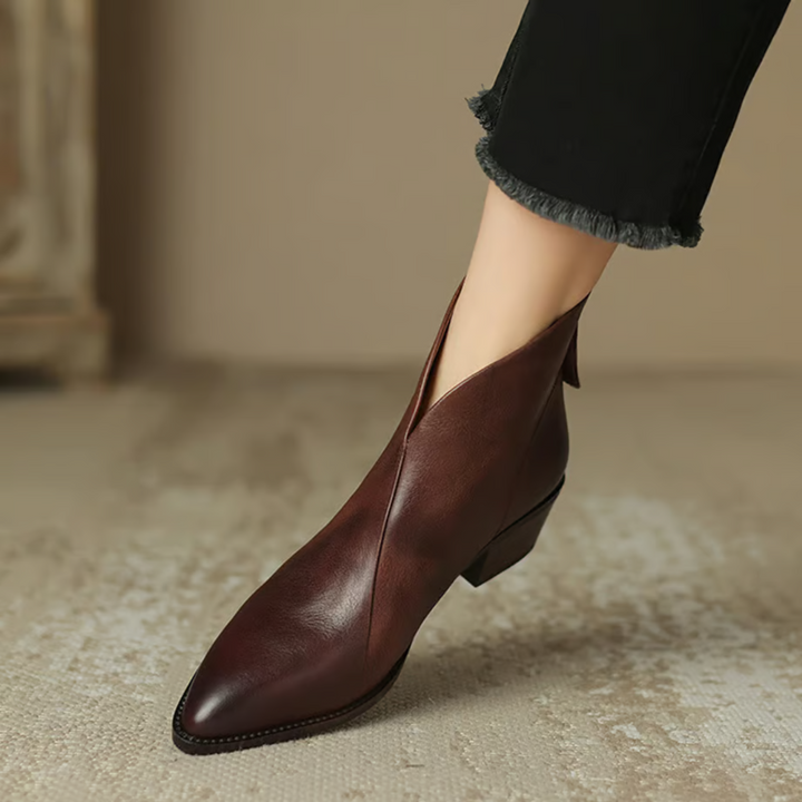 Elise | Low-Heel Luxury Ankle Boots