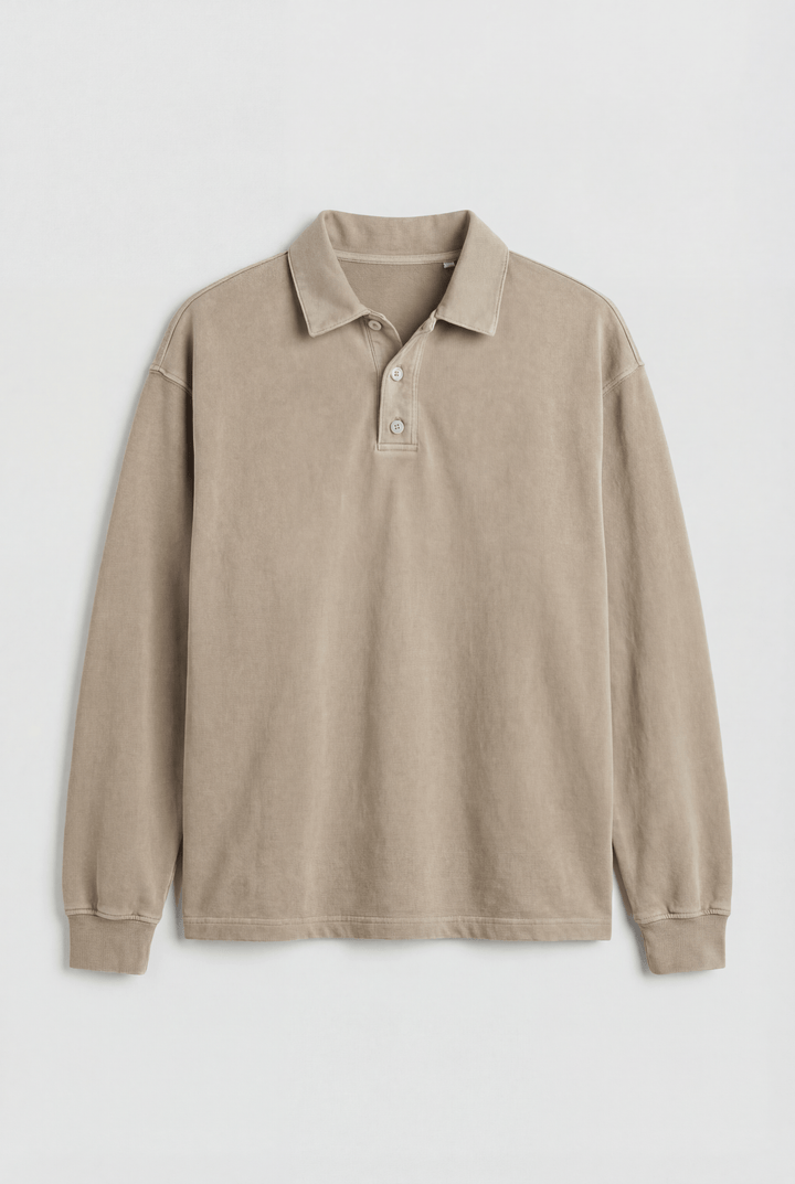 Harrison | Refined Long-Sleeve Polo Sweater