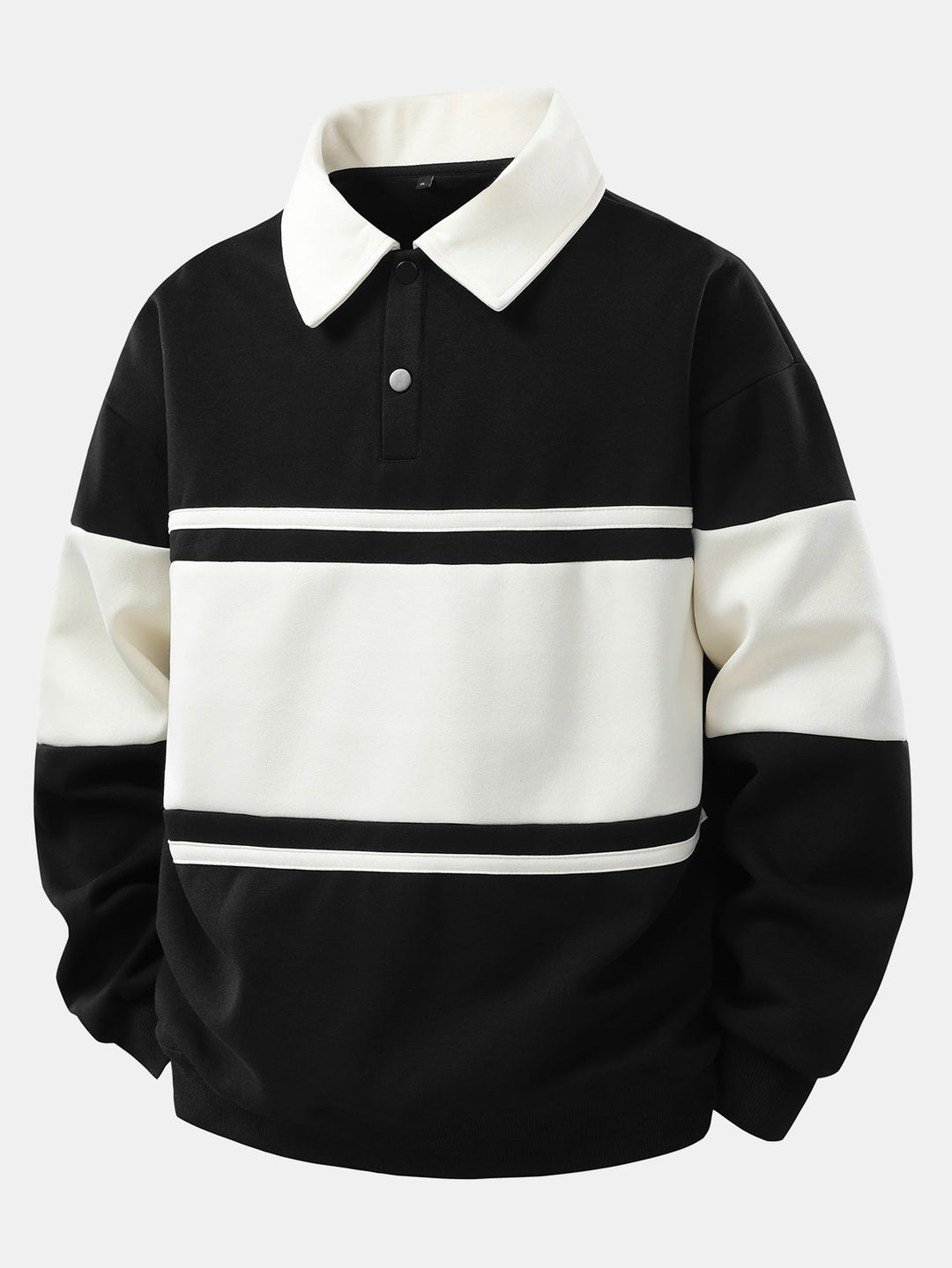 Miles | Refined Striped Polo Sweatshirt