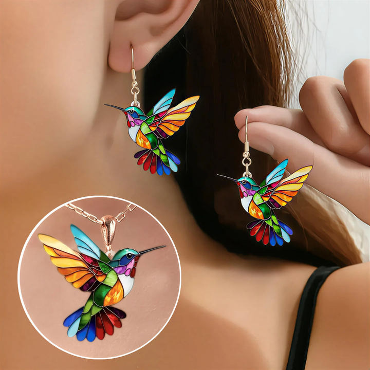 Lana | Colorful Hummingbird Earrings