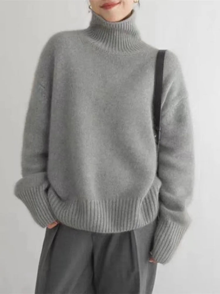 Monica | Elegant High Neck Sweater